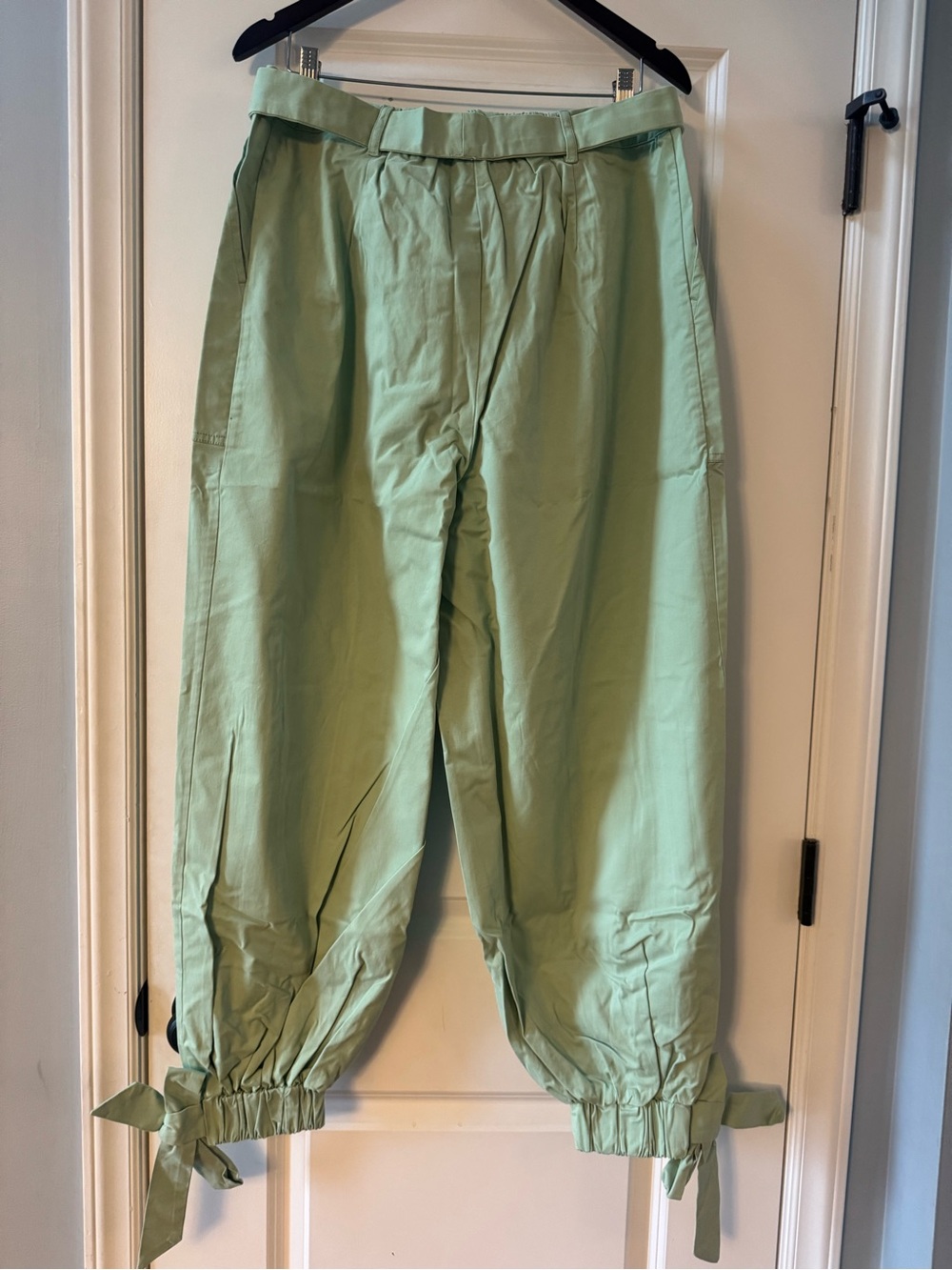 The Drop x @Jalisaevaughn Collab Green Ankle Tie Wide Leg Balloon Pants XL NWT - Picture 10 of 10